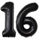 Number Balloons Jonhamwelbor Black: 16º 61º aniversário