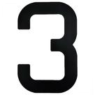 Numeral para Velas Optimist IODA Preto Número Três