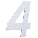 Numero 130mm branco - 4 - metalmidia