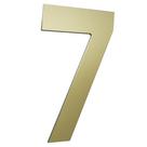 Numero 130mm ouro escovado - 7 - metalmidia