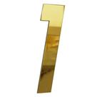 Numero 130mm ouro espelhado - 1 - metalmidia