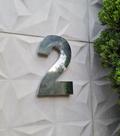 Número 15cm Aço Inox 430 Brilhante Casa Residencial