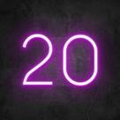 Numero 20 neon