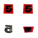 Número 5 Adesivo De Emblema Letreiro Carro Moto Caminhão