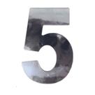 Número 5 em ACM Espelhado 60mm - 360-5 - NUMERAL