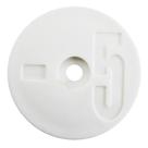 Número 5 para Identificador de Tanque Branco