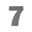 Número 7 Residencial Cromado 20 cm Grande - Requinte