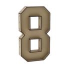 Número 8 Letra Caixa Grande Mdf 80Cm De Altura Decoração - Doce Arte Em Madeira Número 8 Letra Caixa Grande Mdf 80Cm De Altura Decoração - Doce Arte Em Madeira