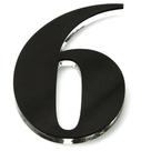 Numero acrilico 14 5cm n 6 preto - kami