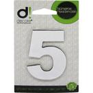 Numero Alum Espelhado Apto 5 Decore 7Cm Numero Alum Espelhado Apto 5 Decore 7Cm