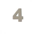Numero Aluminio Espelhado Apartamento 4 7Cm 8