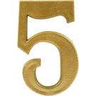 Numero Colonial Pvc Apartamento Caiado 5 - Kit C/10