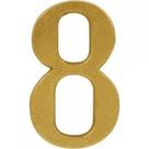 Numero Colonial Pvc Apartamento Caiado 8 - Kit C/10 Numero Colonial Pvc Apartamento Caiado 8 - Kit C/10