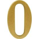 Numero Colonial Pvc Caiado 0 - Kit C/10 Numero Colonial Pvc Caiado 0 - Kit C/10