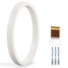 Número da casa YIPLED 5" branco em metal resistente às intempéries