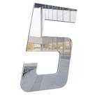 Numero Para Residência 130mm Prata espelhado - Metalmidia Numero Para Residência 130mm Prata espelhado - Metalmidia