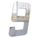 Numero Para Residência 130mm Prata espelhado - Metalmidia Numero Para Residência 130mm Prata espelhado - Metalmidia