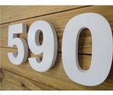 Número Residenciais Em Abs 15cm 3d Caixa Alta -branco Número Residenciais Em Abs 15cm 3d Caixa Alta -branco