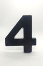 Número Residencial 15cm PRETO Caixa Alta 3d Algarismo Lubian Número Residencial 15cm PRETO Caixa Alta 3d Algarismo Lubian