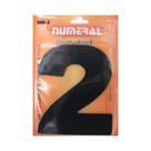 Número Residencial 2 Numeral Em ACM Preto