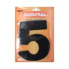 Número Residencial 5 Numeral Em ACM Preto