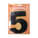 Número Residencial 5 Numeral Em ACM Preto