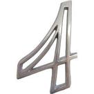 Número Residencial Alumínio Vazado Nº 4 - Prime Aluminio