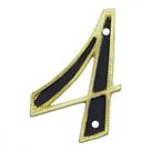 Numero Residencial Colonial Luxo Metal Thompson No.4 Numero Residencial Colonial Luxo Metal Thompson No.4