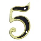 Numero Residencial Colonial Luxo Metal Thompson No.5