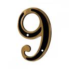 Numero Residencial Colonial Pvc Emave No.9 - Kit C/10 Pecas