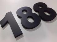 Número Residencial Em Abs 10cm 3d Caixa Alta -preto