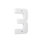 Número Residencial Plástico 19cm Branco Nº3 - Mac Loren