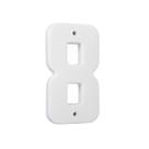 Número Residencial Plástico 19cm Branco Nº8 - Mac Loren