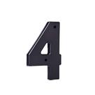 Número Residencial Plástico 19cm Preto Nº4 - Mac Loren