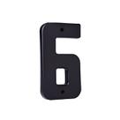 Número Residencial Plástico 19cm Preto Nº6 - Mac Loren