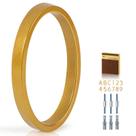 Número residencial YIPLED 5" dourado em metal resistente às intempéries