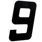Numero130mm preto - 9 - metalmidia
