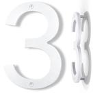 Números de casa IVERRA 25 cm de plástico ABS branco flutuante