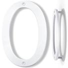 Números de casa IVERRA 25 cm de plástico ABS branco impermeável