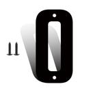 Números de casas de metal SpNo1-MS 30 cm pretos para escritório e fazenda