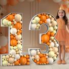 Números de mosaico para balões imprsv 4FT: Large 13º aniversário Números de mosaico para balões imprsv 4FT: Large 13º aniversário