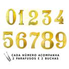 NÚMEROS DE RESIDÊNCIA algarismo residencial KIT 3 PEÇAS (12,5 cm) EM PLÁSTICO GROSSO NÚMEROS DE RESIDÊNCIA algarismo residencial KIT 3 PEÇAS (12,5 cm) EM PLÁSTICO GROSSO