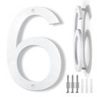 Números para Casa IVERRA 8" Branco Flutuante para Área Externa em ABS