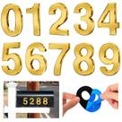 Números para Casa Ranslen 10 peças 7 cm Dourado Autoadesivo Números para Casa Ranslen 10 peças 7 cm Dourado Autoadesivo