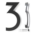 Números para casa REINCARVATION 30 cm metal preto resistente à ferrugem Números para casa REINCARVATION 30 cm metal preto resistente à ferrugem