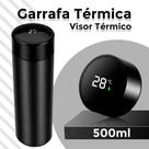 Nunca mais perca a temperatura ideal da bebida Garrafa Térmica Sensor de Temperatura Display 500ml