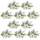 NUPTIO Bolas de Flores Artificiais 45 cm Brancas - Kit com 10 Peças