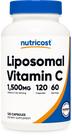 Nutricost Vitamina C Lipossomal 1500 mg 120 Cápsulas Veganas
