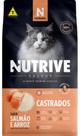 Nutrive Select Gatos Castrados Salmão e Arroz 10kg