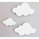 Nuvem Mdf 3mm Aplique De Parede Decoração Quarto Do Bebê